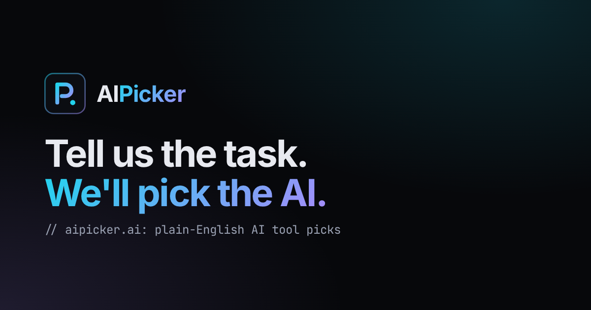 AIPicker: простой инструмент для выбора ИИ по задачам