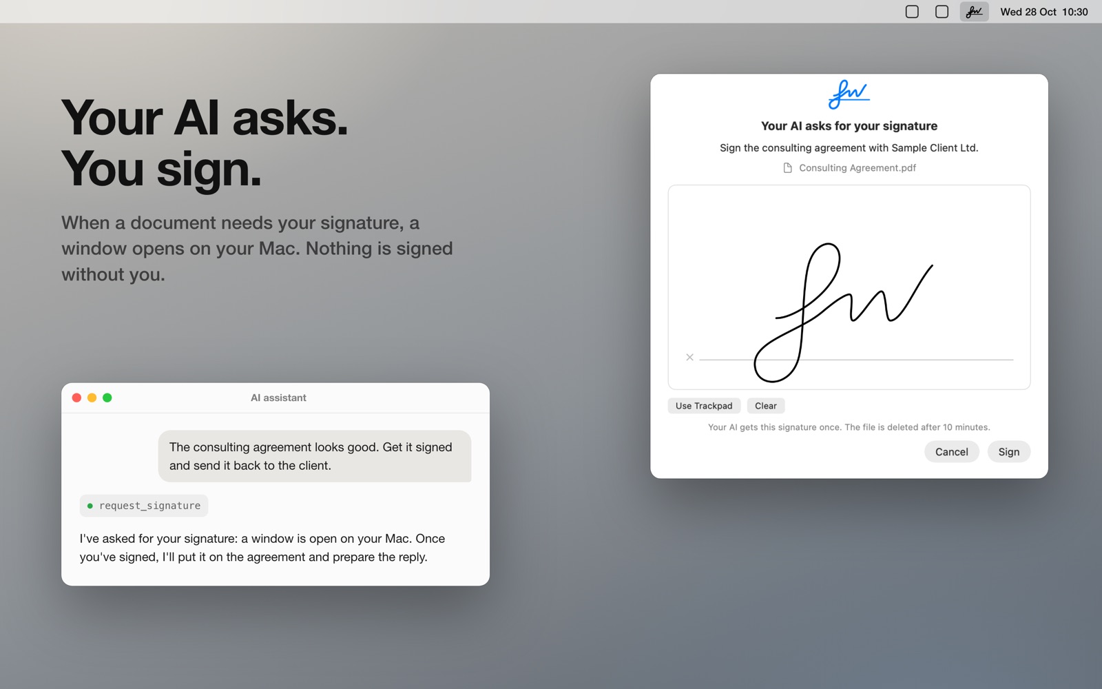 Как Signature MCP упрощает процесс электронной подписи на Mac
