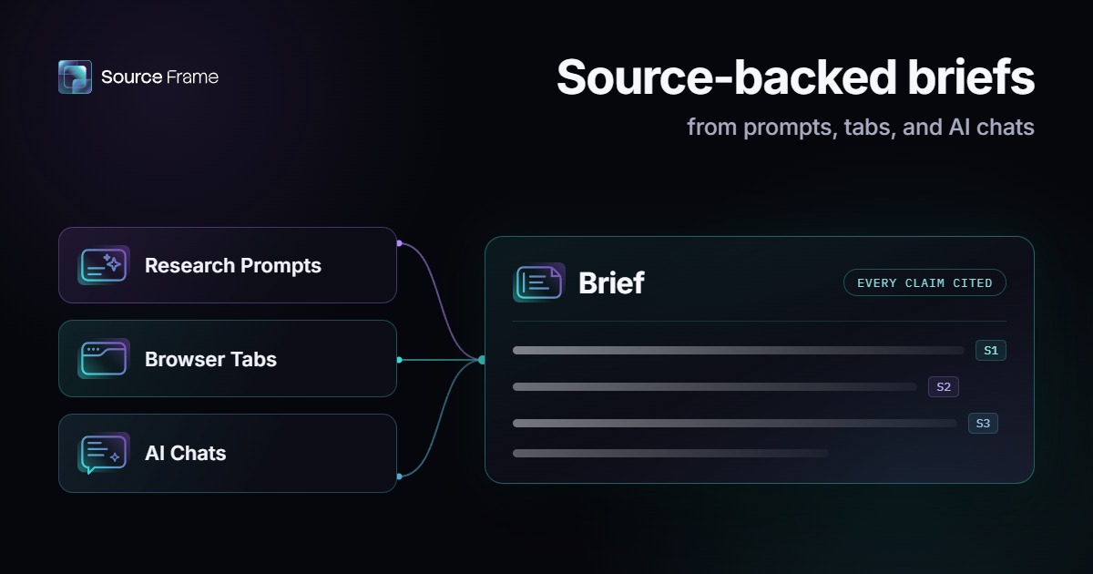 SourceFrame: инструмент для структурирования AI-исследований