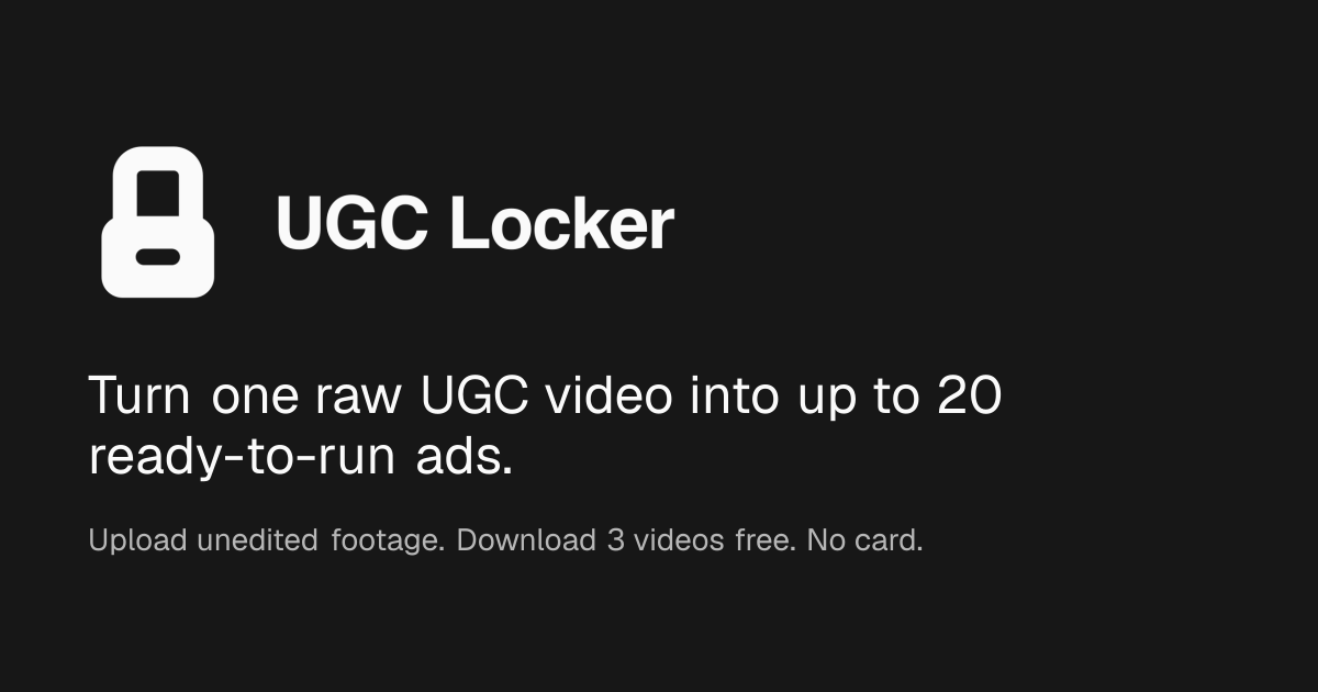 UGC Locker автоматизирует создание видеорекламы из сырого контента