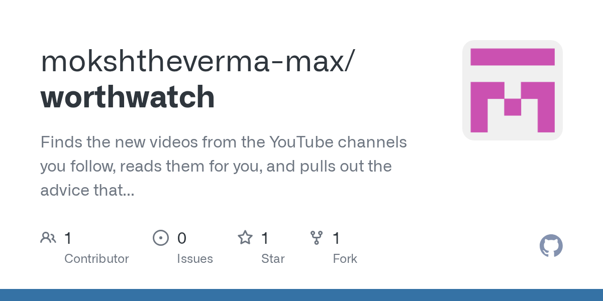 worthwatch: инструмент для автоматического извлечения советов из YouTube