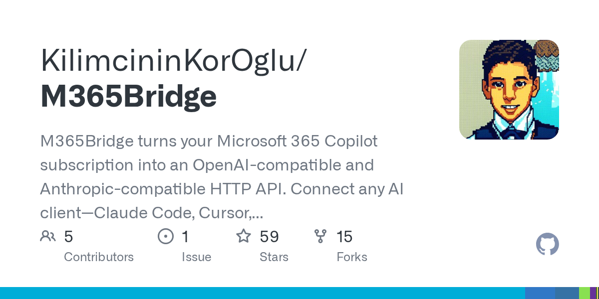 M365Bridge: API для интеграции Microsoft 365 Copilot с OpenAI и Anthropic