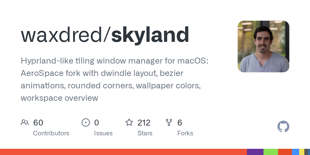 Skyland: открытый менеджер окон для macOS в стиле Hyprland
