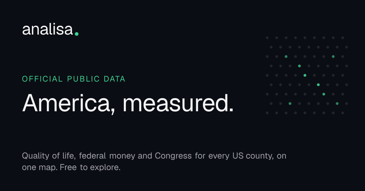 Analisa: интерактивные карты с данными США для сравнения округов