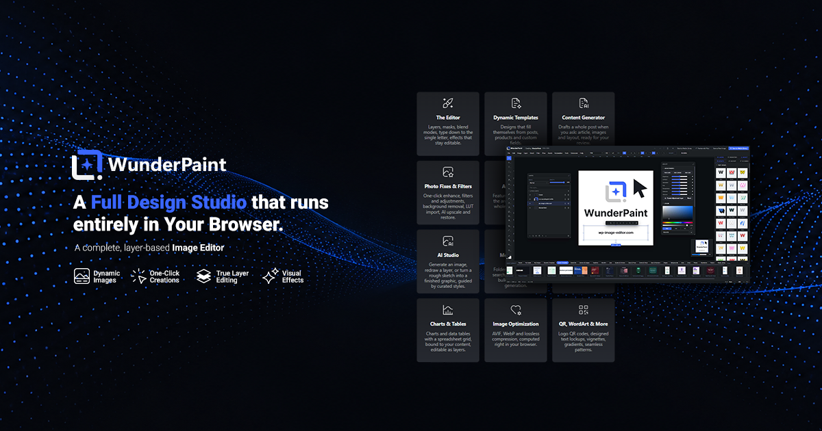 Wunderpaint: экспериментальная студия дизайна в браузере