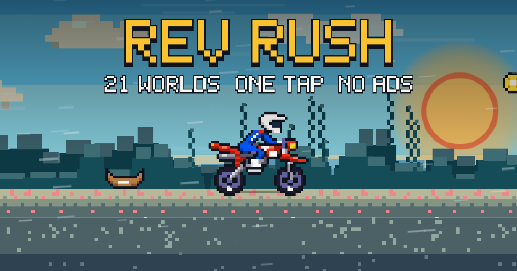 Как сайт игры Rev Rush создан из её спрайтов