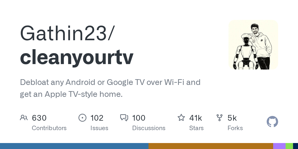 Ваш Android TV без рекламы? tv-vibehack позволяет удалить ненужные приложения и установить чистый интерфейс, вдохновлённый tvOS, всего за несколько... — проект из VibeCoding ленты