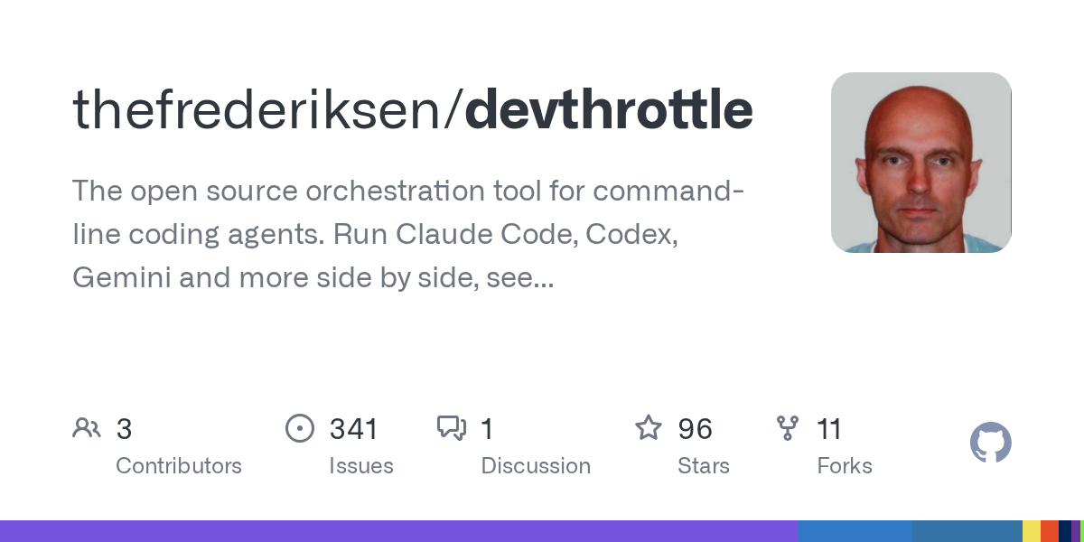 DevThrottle: инструмент для оркестрации командных агентов — проект из VibeCoding ленты